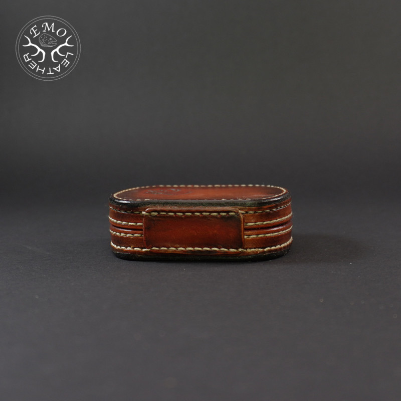 Small Brown Fly Box | EmoLeather | Custom Leather Goods