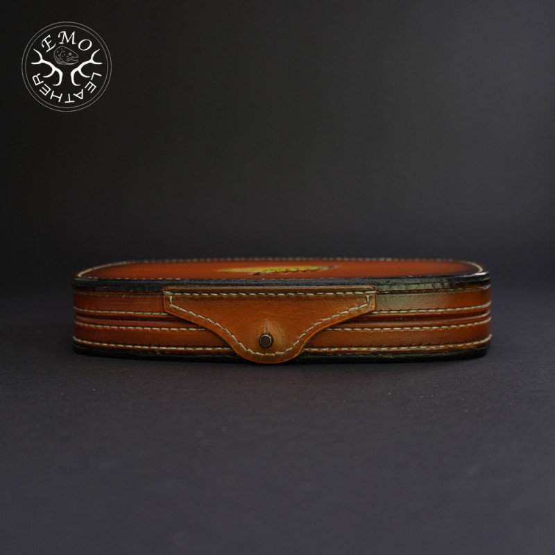 Salmon Fly Box | EmoLeather | Custom Leather Goods
