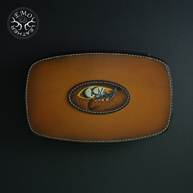 Extra Large Fly Box | EmoLeather | Custom Leather Goods