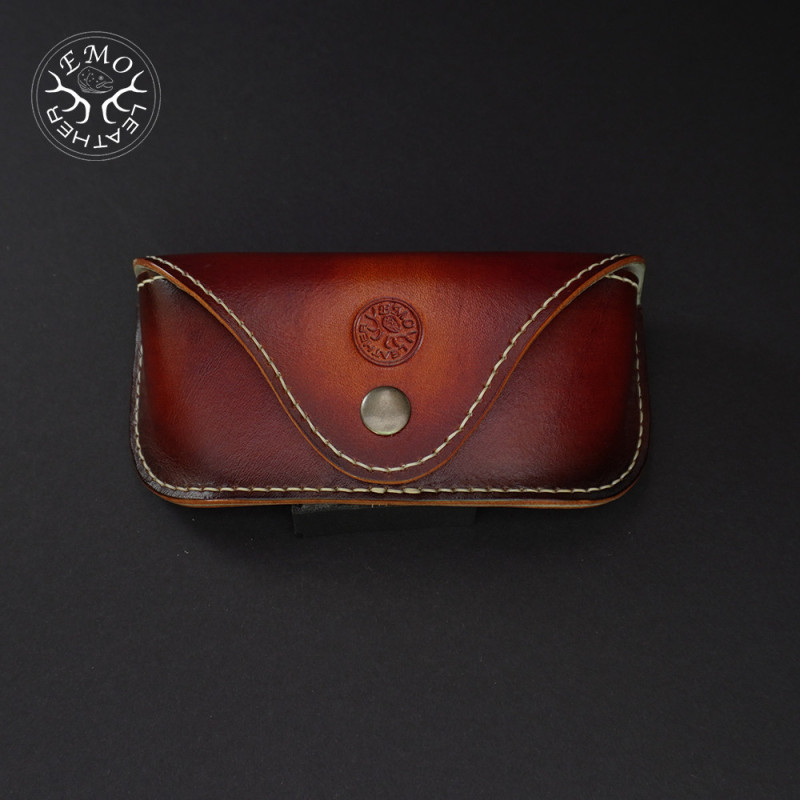 Classic Leather Glasses Case | EmoLeather | Custom Leather Goods