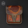 Brown Leather 5 Standard Caliber Round Ammo Pouch | EmoLeather | Custom Leather Goods