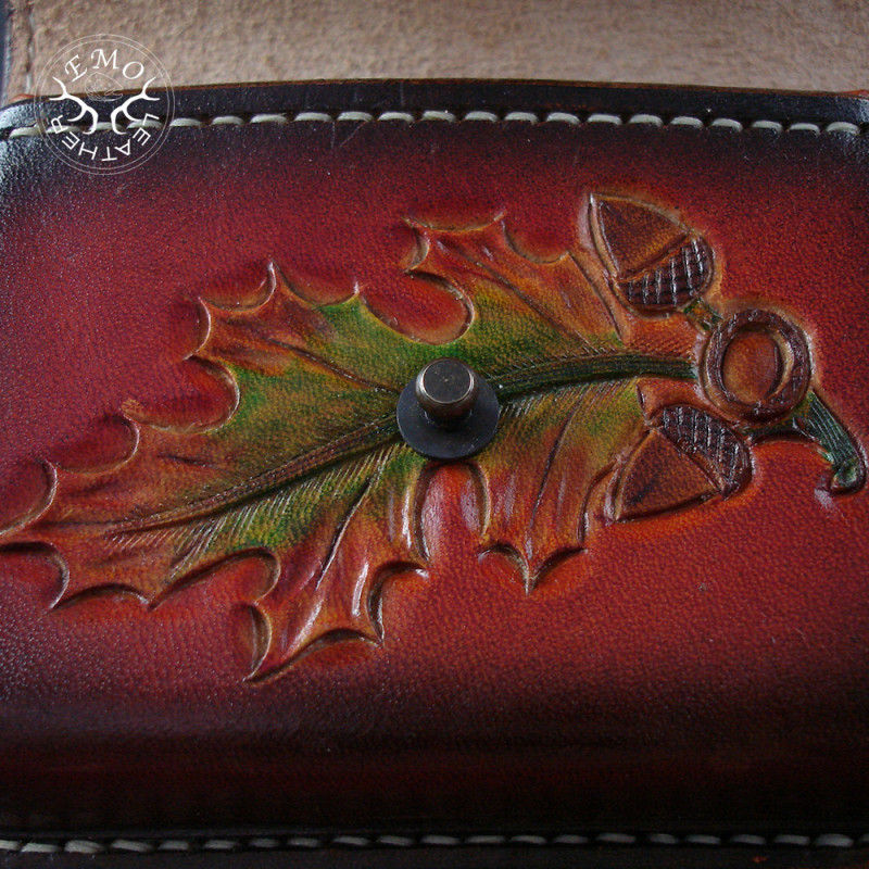 Brown 5 Magnum Round Hunting Ammo Pouch | EmoLeather | Custom Leather Goods