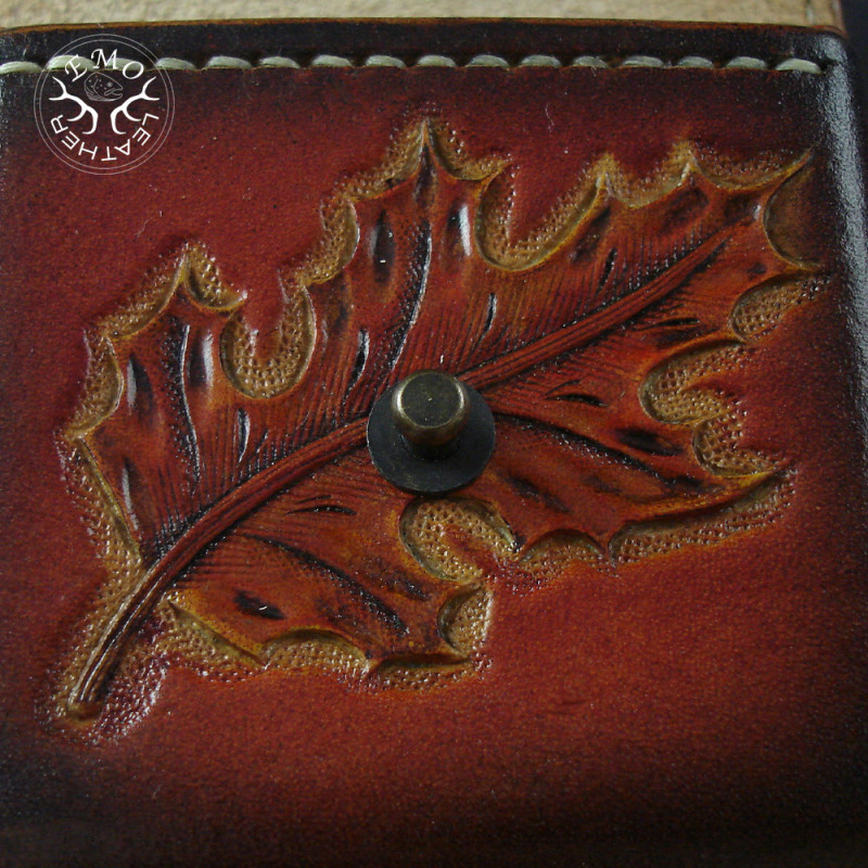 Brown Leather 5 Standard Caliber Round Ammo Pouch | EmoLeather | Custom Leather Goods