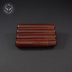 Light Brown Corona 4 Slot Cigar Case