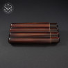 Rusty Corona Long 4 Slot Cigar Case | EmoLeather | Custom Leather Goods