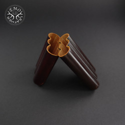 Chestnut 3 Slot Churchill Cigar Case | EmoLeather | Custom Leather Goods 2