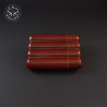 Tan 4 Slot Churchill Cigar Case | EmoLeather | Custom Leather Goods