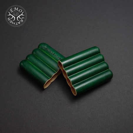 Forest Green 4 Slot Toscanello Case | EmoLeather | Custom Leather Goods
