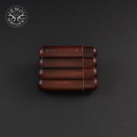 Rusty Brown 4 Slot Toscanello Case | EmoLeather | Custom Leather Goods Rusty Brown 4 Slot Toscanello Case | EmoLeather | Custom Leather Goods