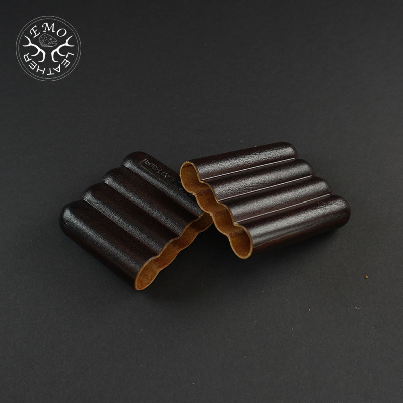 Brown 4 Slot Toscanello Case | EmoLeather | Custom Leather Goods