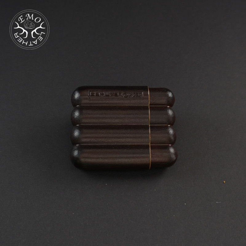 Brown 4 Slot Toscanello Case | EmoLeather | Custom Leather Goods