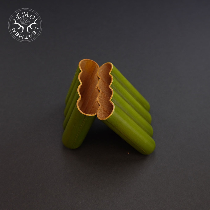 Olive 4 Slot Toscanello Case | EmoLeather | Custom Leather Goods