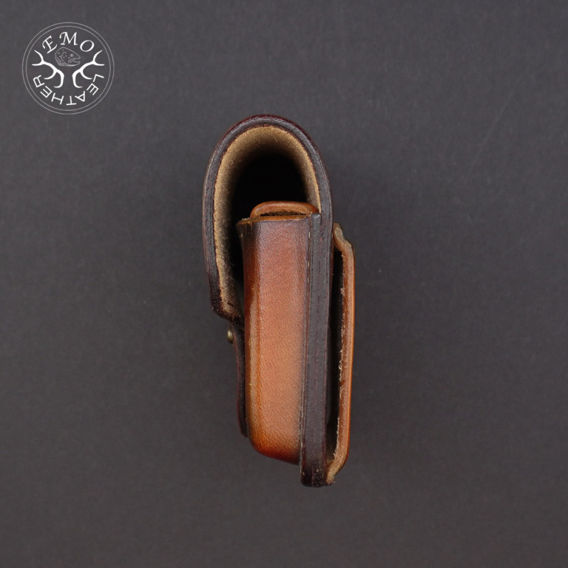 Brown 5 Magnum Round Hunting Ammo Pouch | EmoLeather | Custom Leather Goods