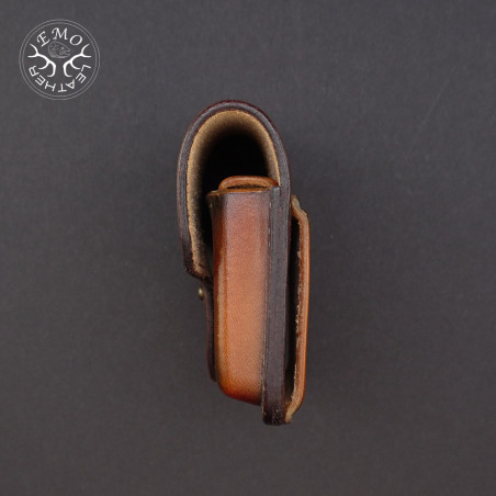 Brown 5 Magnum Round Hunting Ammo Pouch | EmoLeather | Custom Leather Goods