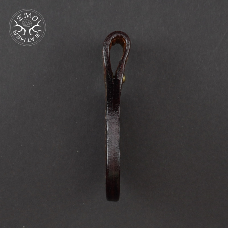 Brown Leather Toe Pad Over-Under | EmoLeather | Custom Leather Goods