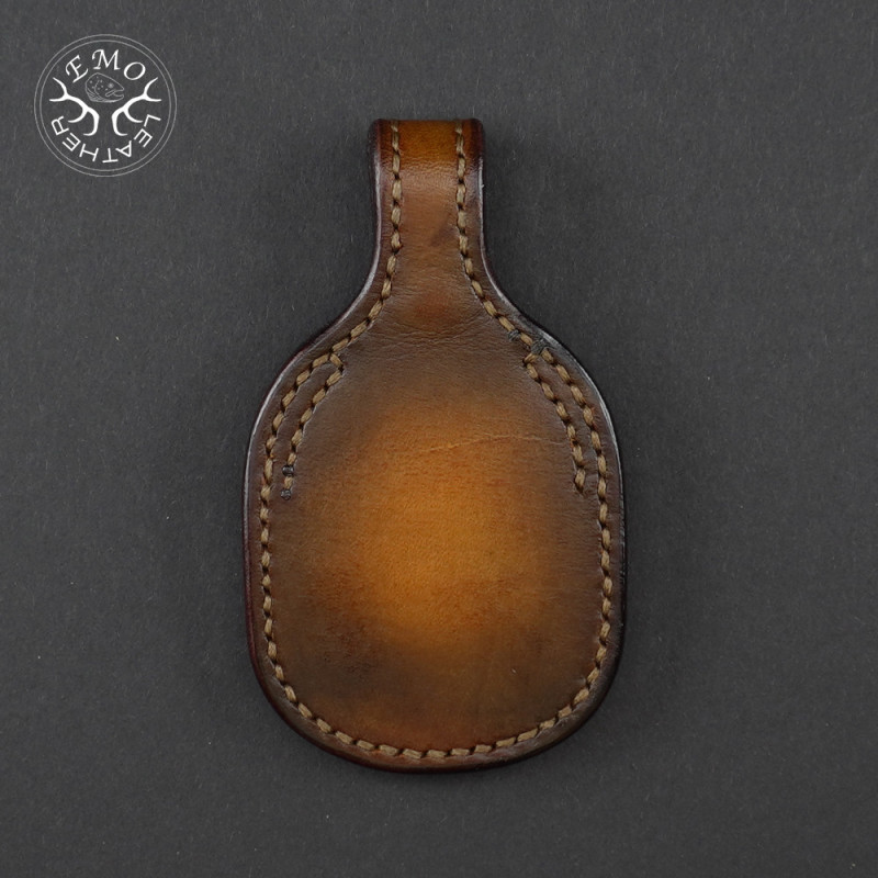 Brown Leather Toe Pad Over-Under | EmoLeather | Custom Leather Goods