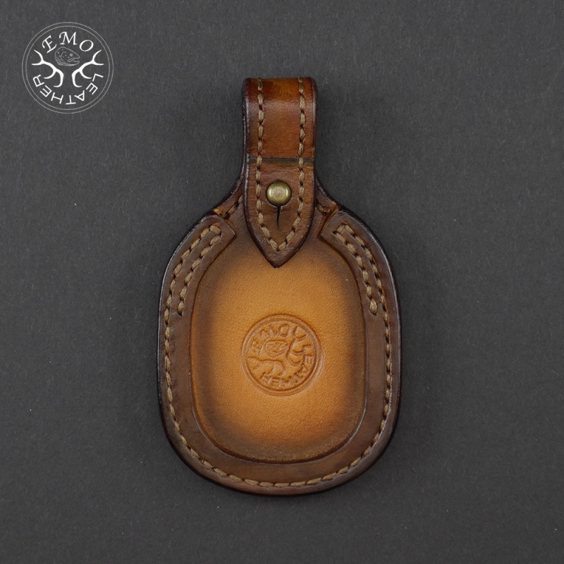 Brown Leather Toe Pad Over-Under | EmoLeather | Custom Leather Goods