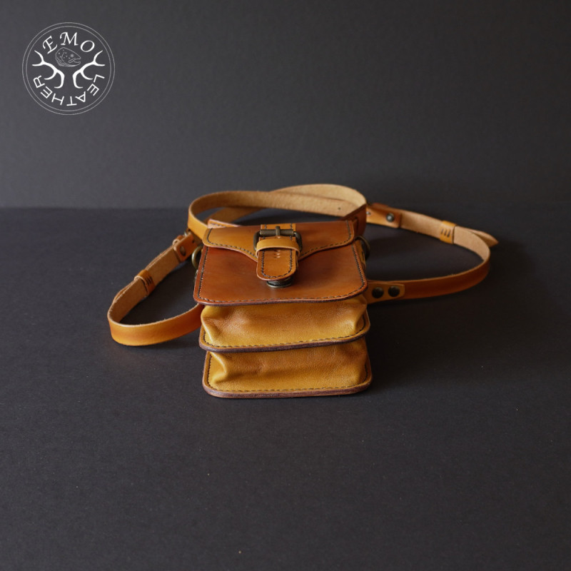 Small Leather Shoulder Bag | EmoLeather | Custom Leather Goods