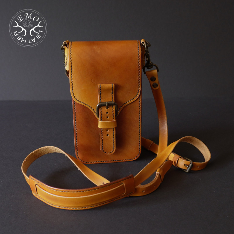 Small Leather Shoulder Bag | EmoLeather | Custom Leather Goods
