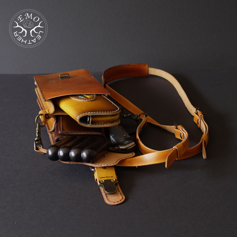 Small Leather Shoulder Bag | EmoLeather | Custom Leather Goods