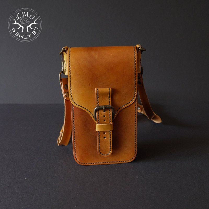 Small Leather Shoulder Bag | EmoLeather | Custom Leather Goods