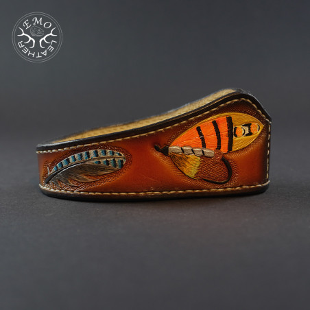 Brown Leather Pipe Rest | EmoLeather | Custom Leather Goods Brown Leather Pipe Rest | EmoLeather | Custom Leather Goods