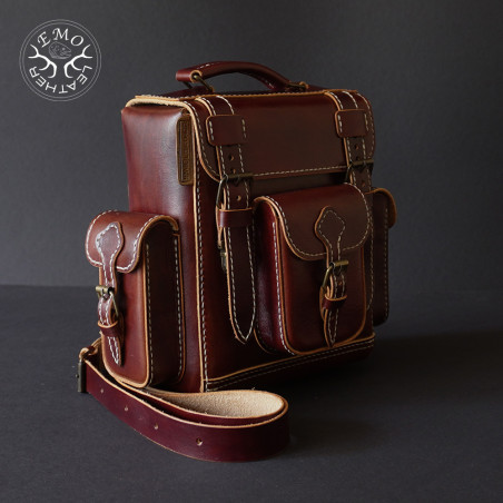 Leather Field Backpack | EmoLeather | Custom Leather Goods