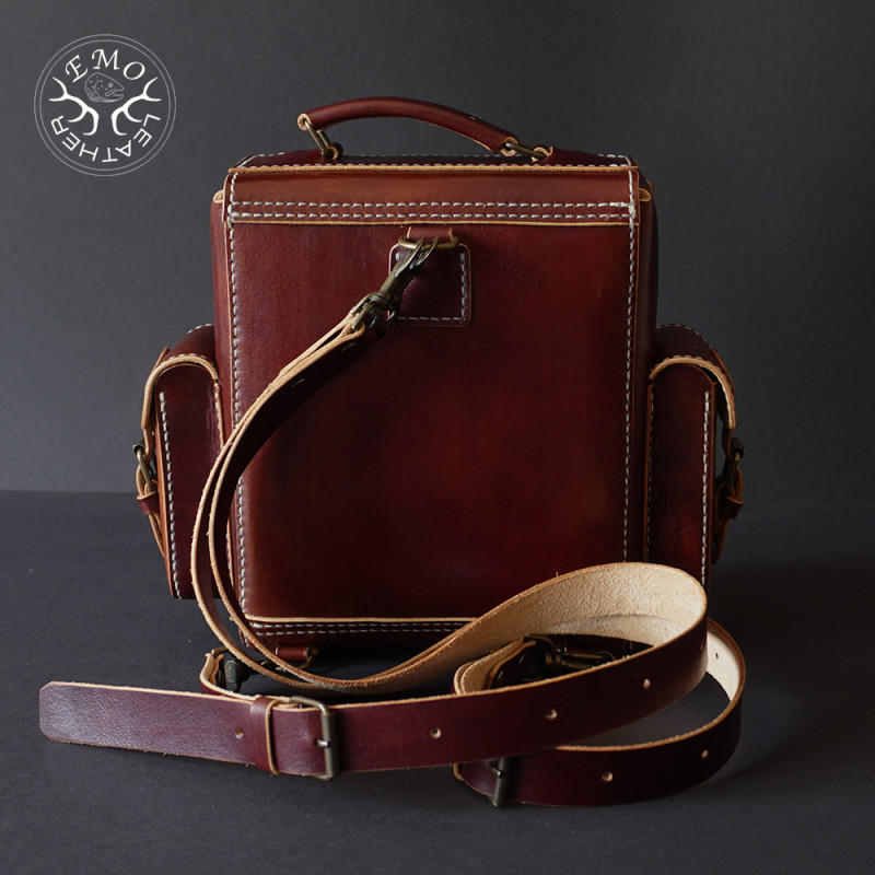 Leather Field Backpack | EmoLeather | Custom Leather Goods