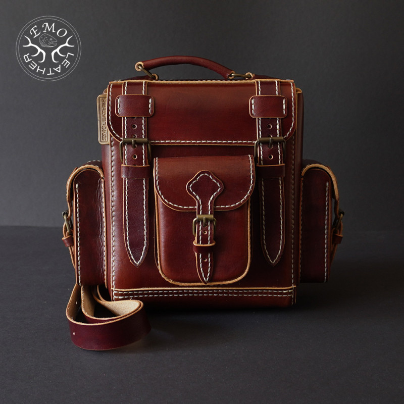 Leather Field Backpack | EmoLeather | Custom Leather Goods