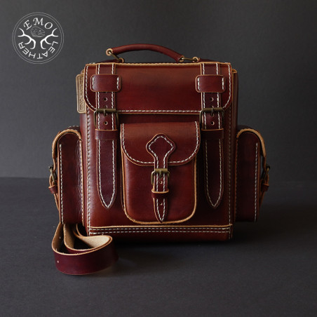 Leather Field Backpack | EmoLeather | Custom Leather Goods Leather Field Backpack | EmoLeather | Custom Leather Goods