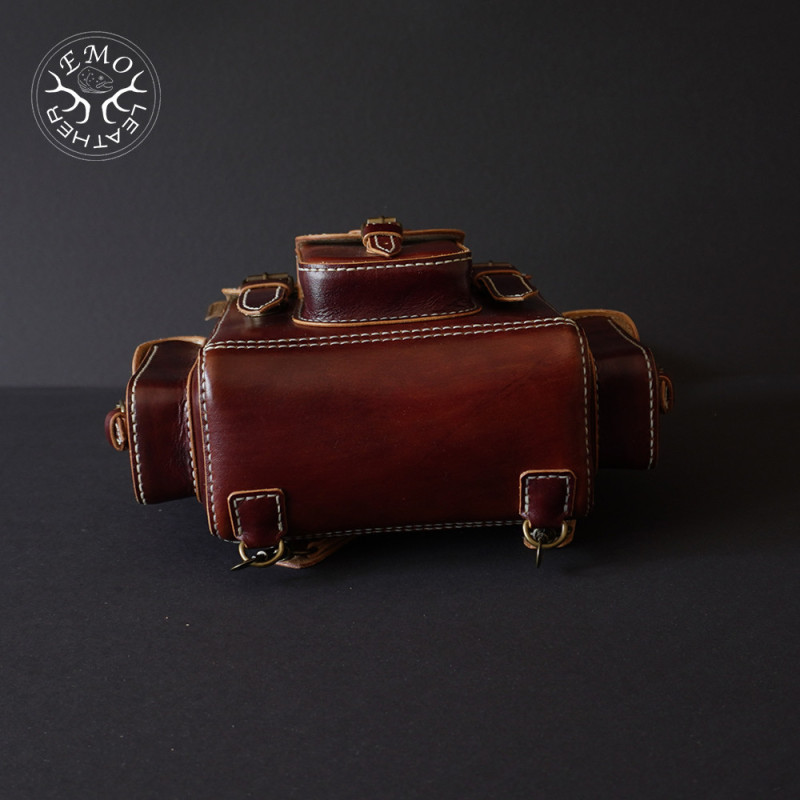 Leather Field Backpack | EmoLeather | Custom Leather Goods