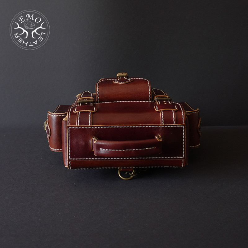 Leather Field Backpack | EmoLeather | Custom Leather Goods