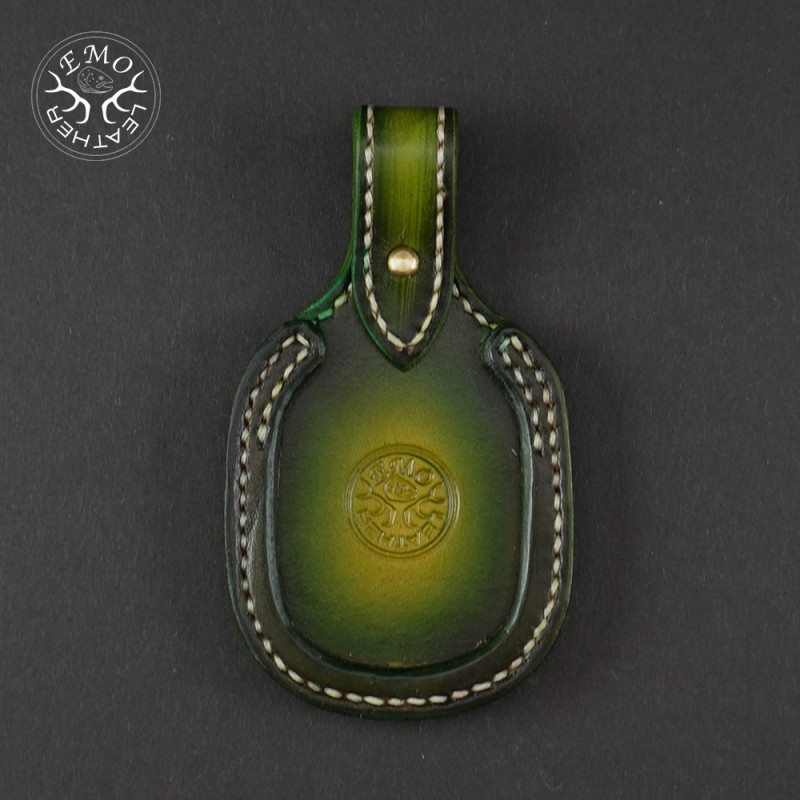 Olive Leather Toe Pad Over-Under | EmoLeather | Custom Leather Goods