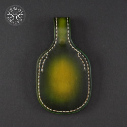 Olive Leather Toe Pad Over-Under | EmoLeather | Custom Leather Goods 2