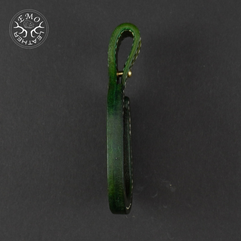 Olive Leather Toe Pad Over-Under | EmoLeather | Custom Leather Goods