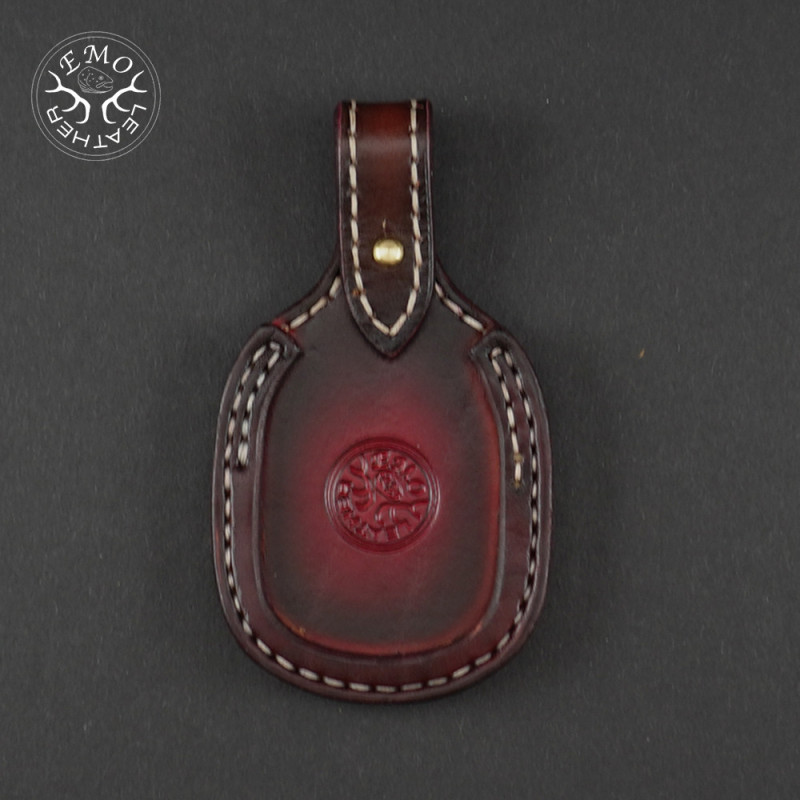 Red & Black Toe Pad Over-Under | EmoLeather | Custom Leather Goods