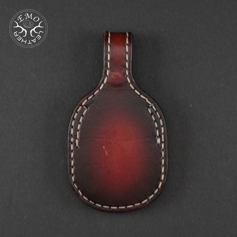 Red & Black Toe Pad Over-Under | EmoLeather | Custom Leather Goods