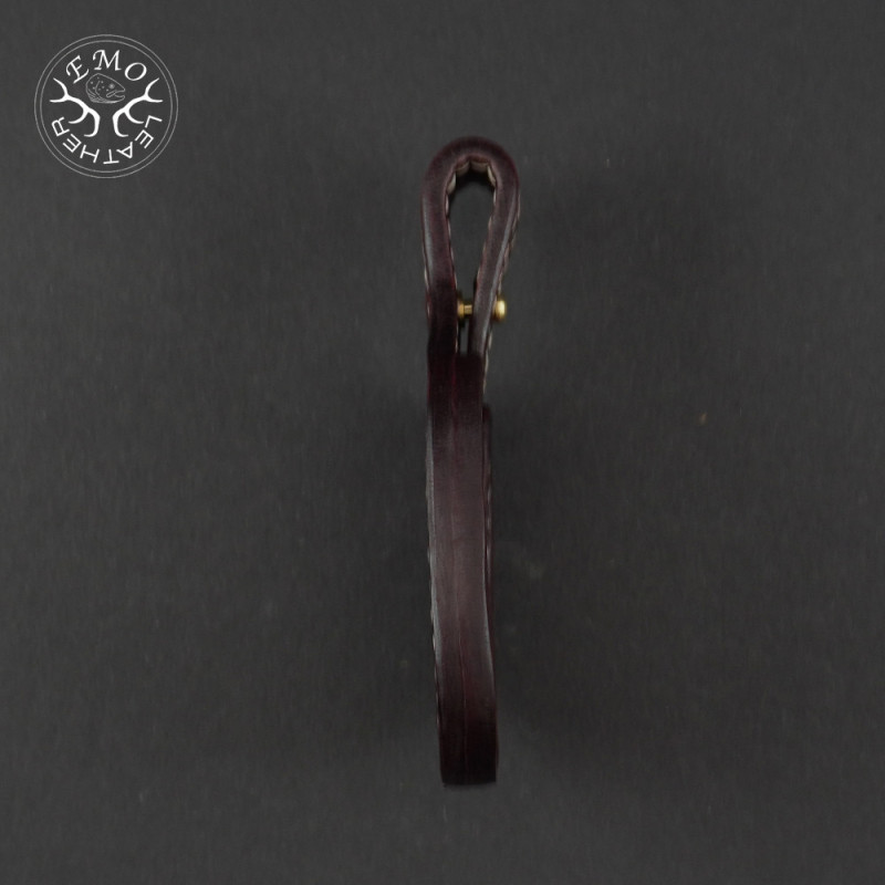 Red & Black Toe Pad Over-Under | EmoLeather | Custom Leather Goods