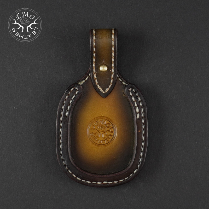 Dark Brown Leather Toe Pad Over-Under | EmoLeather | Custom Leather Goods