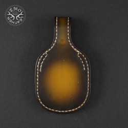 Dark Brown Leather Toe Pad Over-Under | EmoLeather | Custom Leather Goods 2