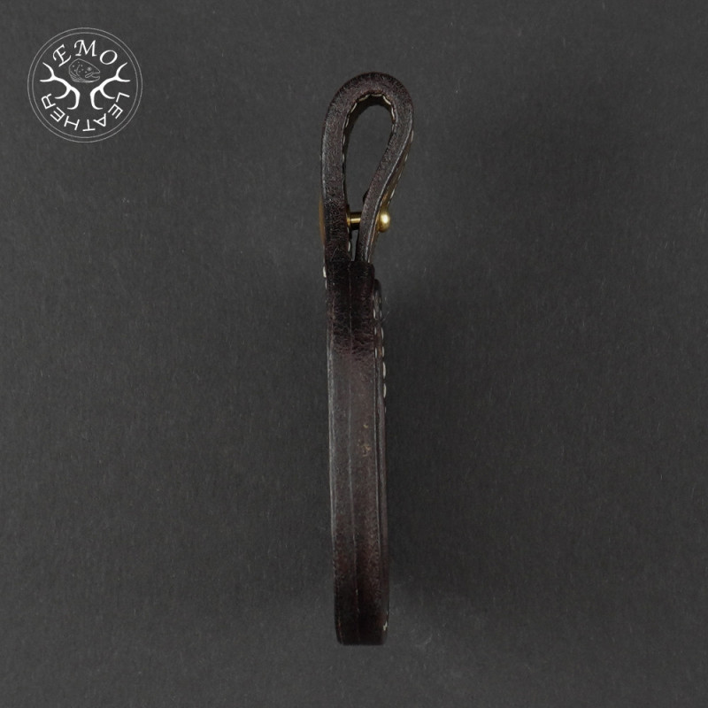 Dark Brown Leather Toe Pad Over-Under | EmoLeather | Custom Leather Goods