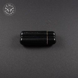 Black 2 Slot Churchill Cigar Case