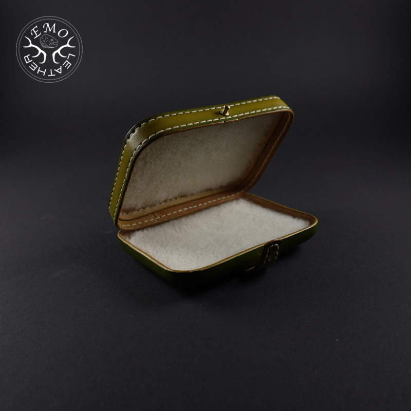 Lime Green F Fly Box | EmoLeather | Custom Leather Goods