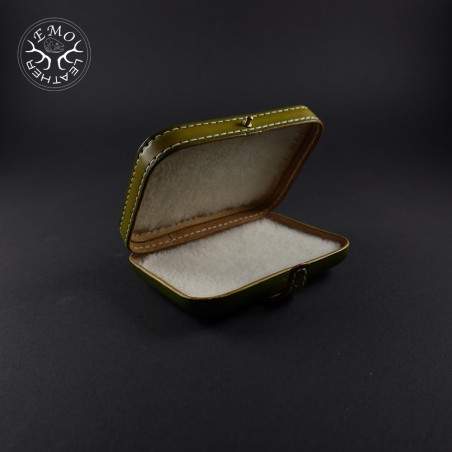 Lime Green F Fly Box | EmoLeather | Custom Leather Goods