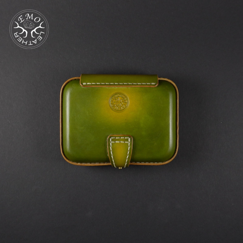 Lime Green F Fly Box | EmoLeather | Custom Leather Goods