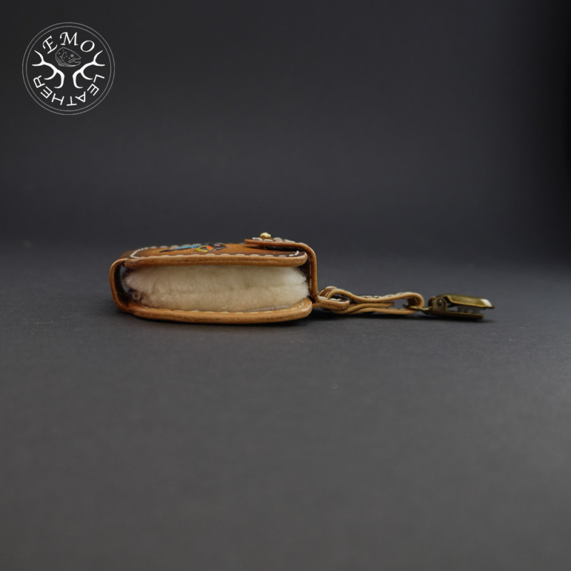 Brown Double Fly Pad | EmoLeather | Custom Leather Goods