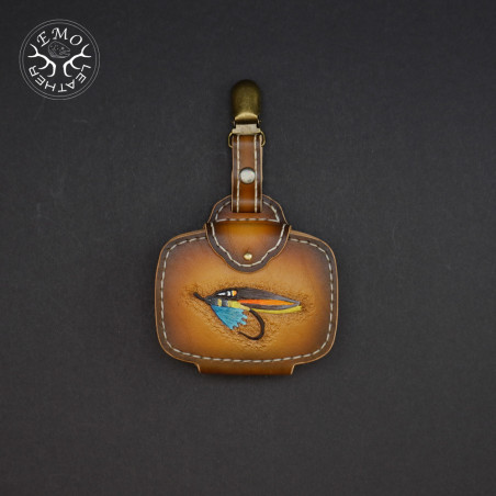 Brown Double Fly Pad | EmoLeather | Custom Leather Goods Brown Double Fly Pad | EmoLeather | Custom Leather Goods