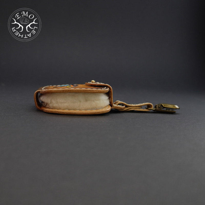 Brown Double Fly Pad | EmoLeather | Custom Leather Goods