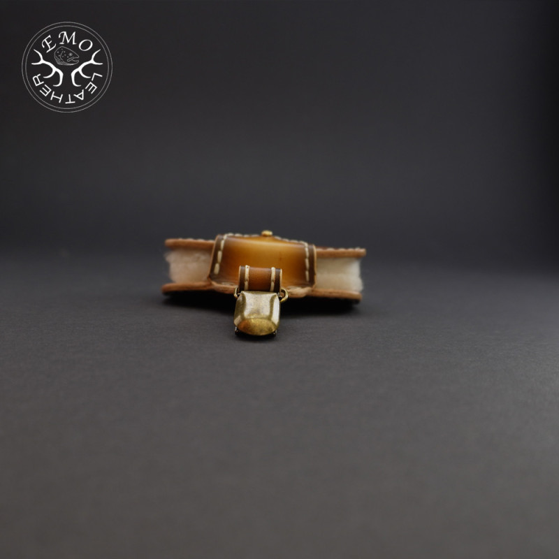 Brown Double Fly Pad | EmoLeather | Custom Leather Goods