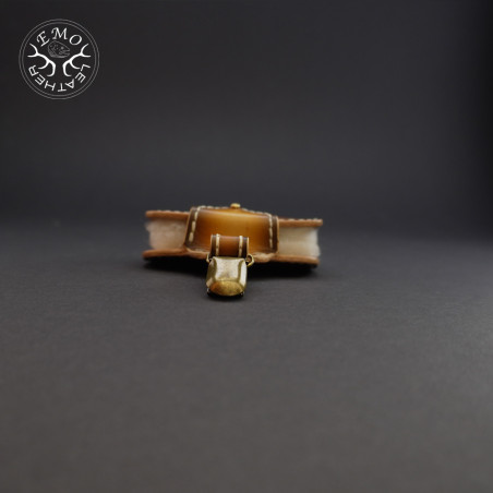 Brown Double Fly Pad | EmoLeather | Custom Leather Goods
